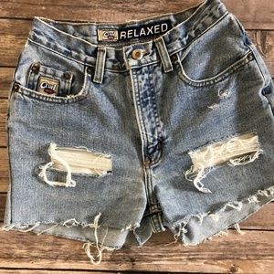 Vintage Cruel Girl Denim Cutoff Distressed Shorts